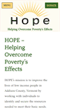 Mobile Screenshot of hope-vt.org