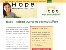 Tablet Screenshot of hope-vt.org